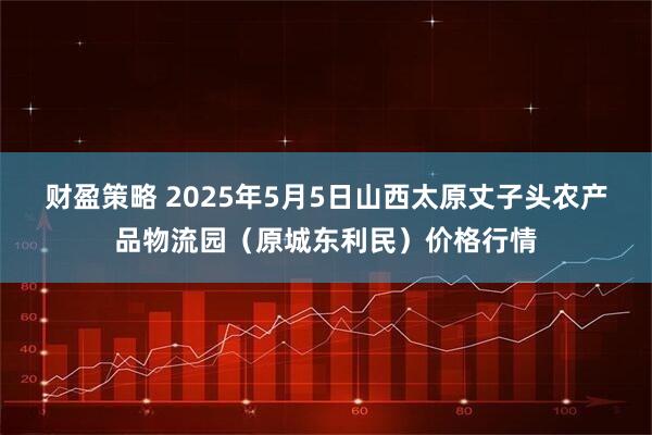 财盈策略 2025年5月5日山西太原丈子头农产品物流园（原城东利民）价格行情